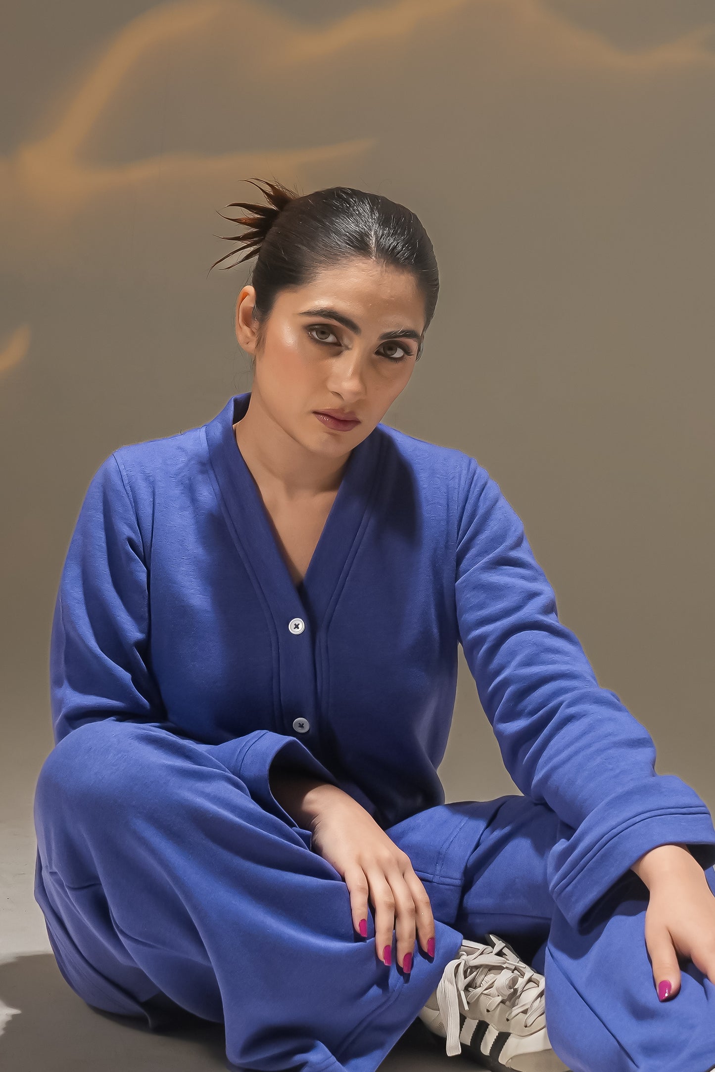 CARDIGAN blue WITH BOTTOM Reality