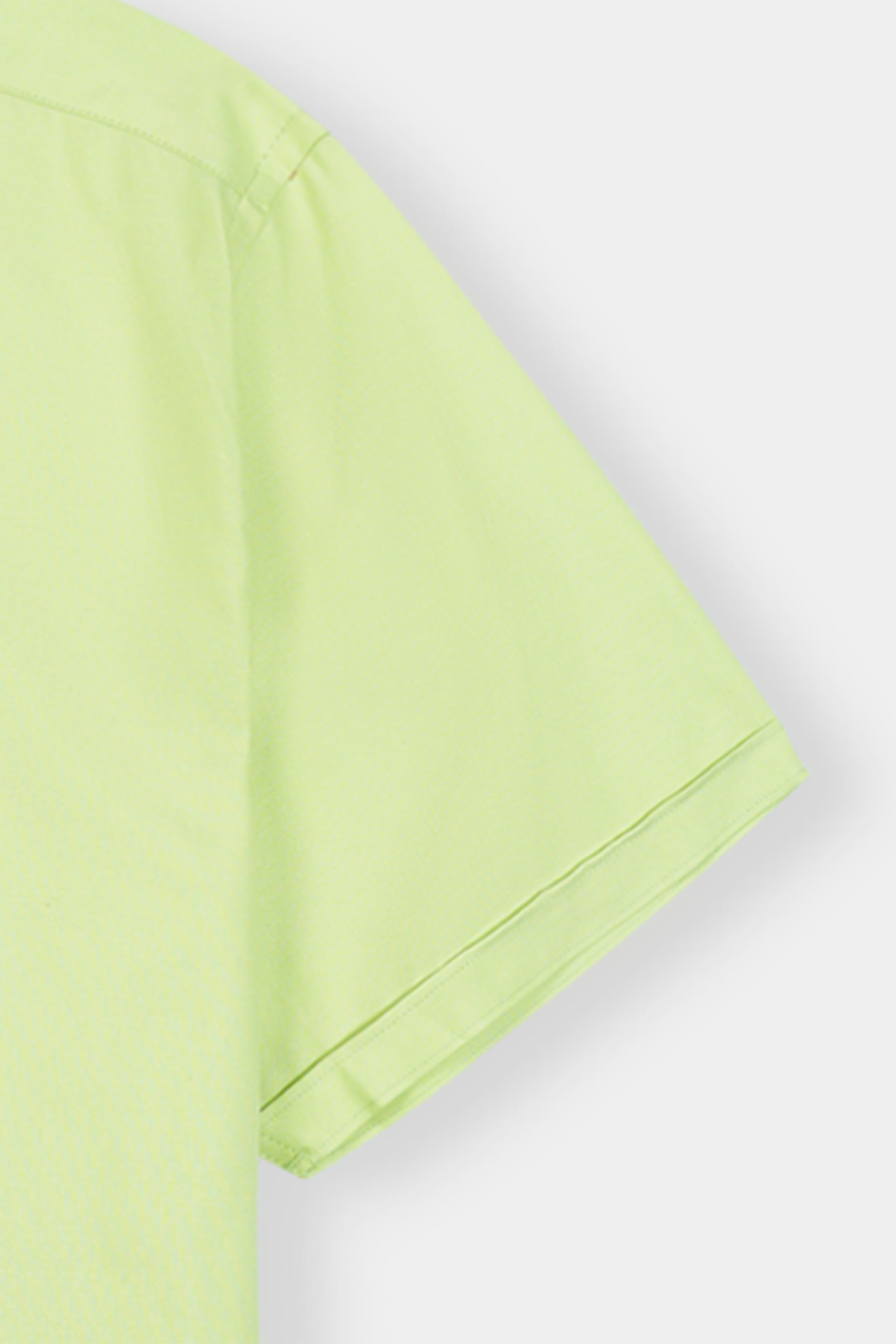 Men's Vibrant Green Short Sleeve Button-Down Shirt Reality