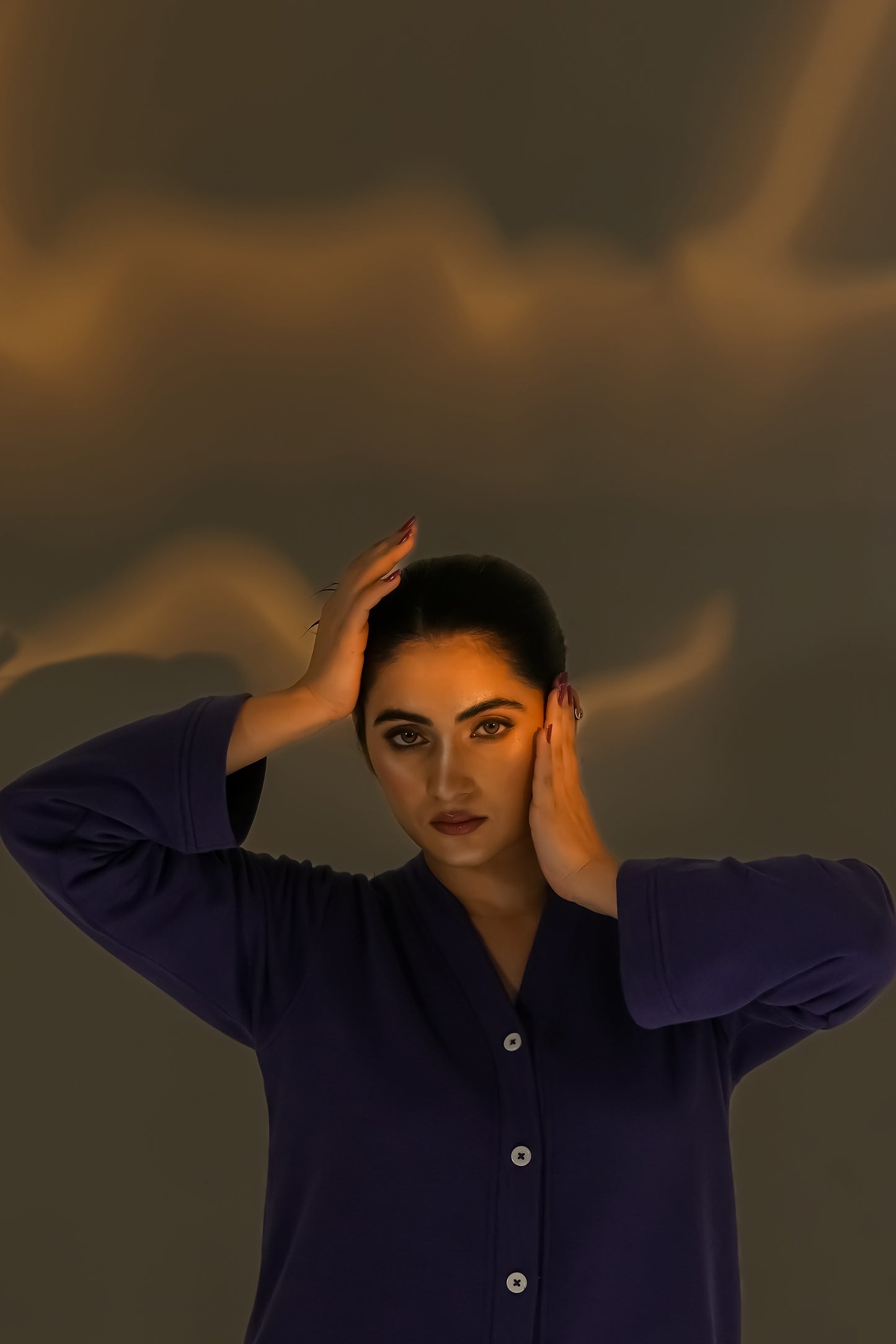 CARDIGAN blue WITH BOTTOM Reality