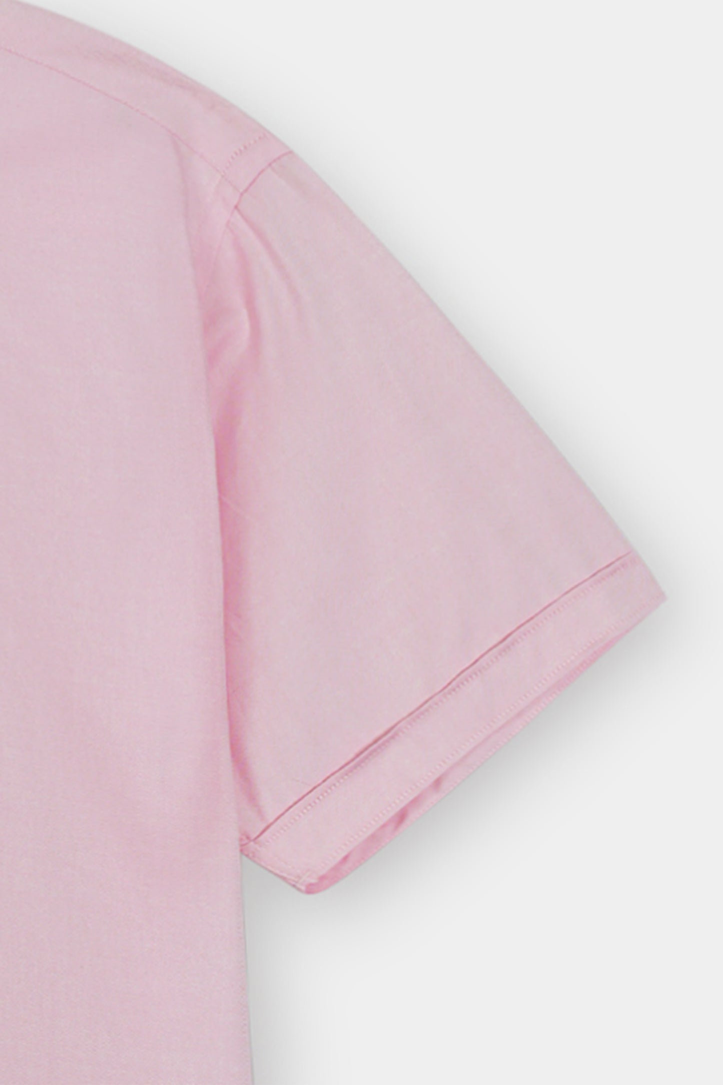 Men's Soft Pink Short Sleeve Button-Down Shirt Reality