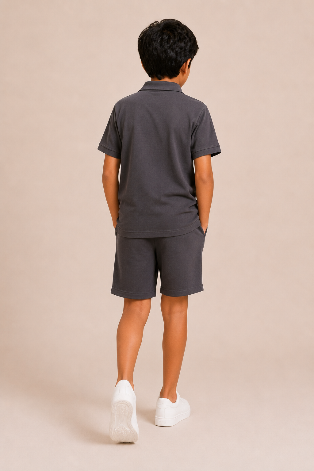 BOYS IMPORTED DARK GRAY POLO Reality