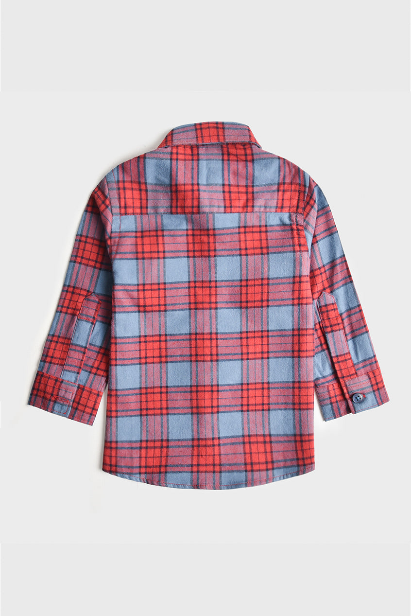 Berry Check Classic Shirt (3-24M) REALITY
