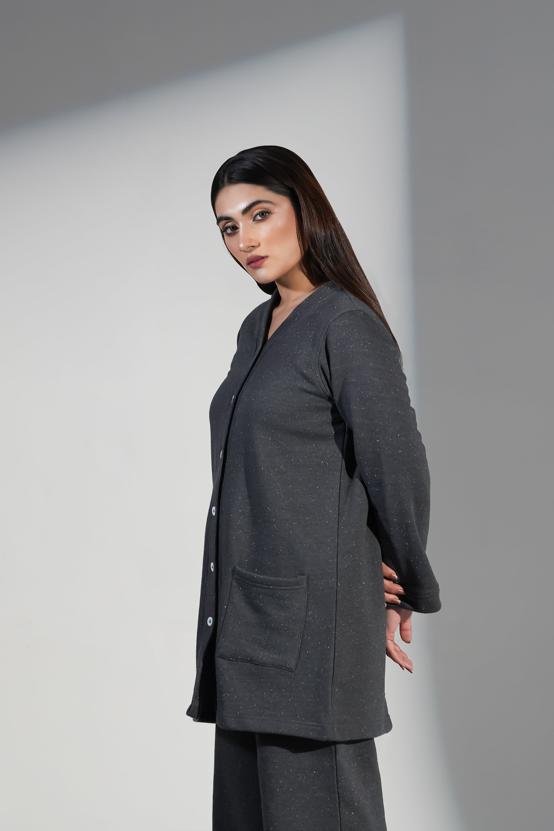 CARDIGAN DARK BLUE WITH BOTTOM Reality