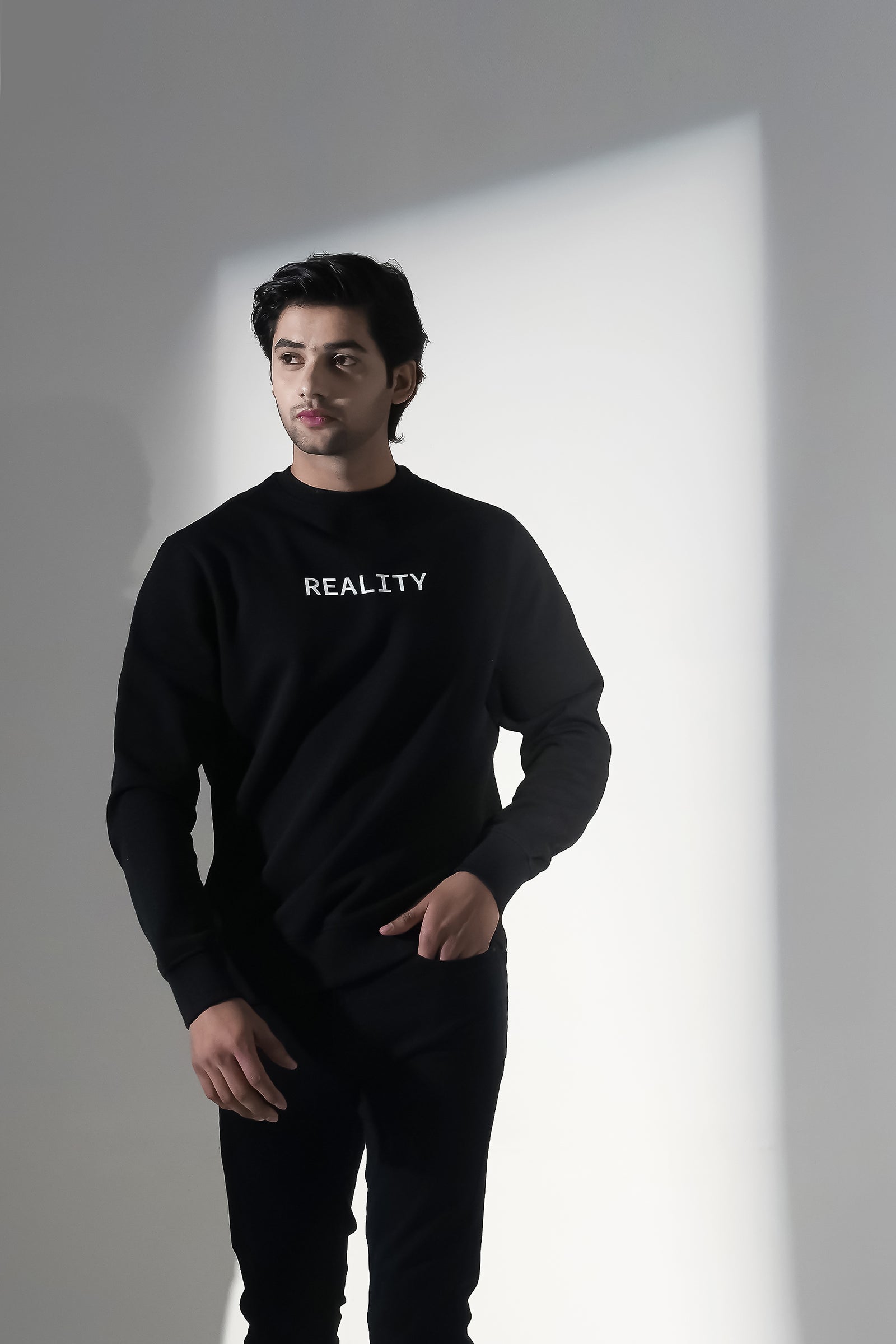 MEN'S BLACK SWEAT SHIRT Reality