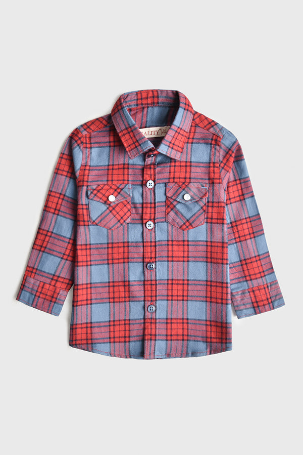 Berry Check Classic Shirt (3-24M)