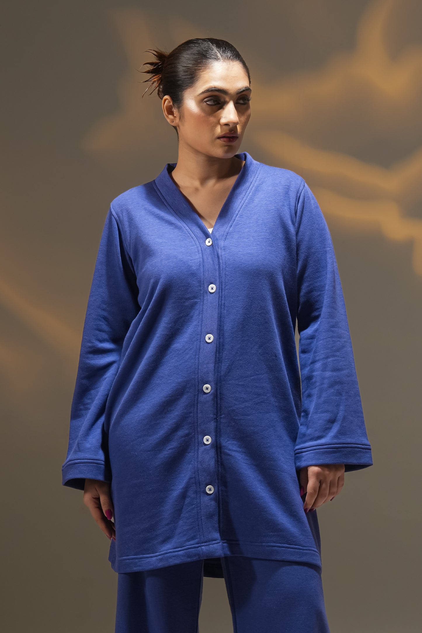 CARDIGAN blue WITH BOTTOM Reality