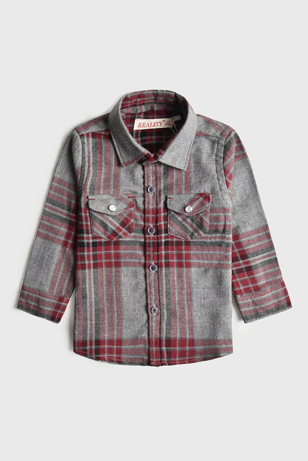 Gray Plaid Explorer Shirt (3-24M)