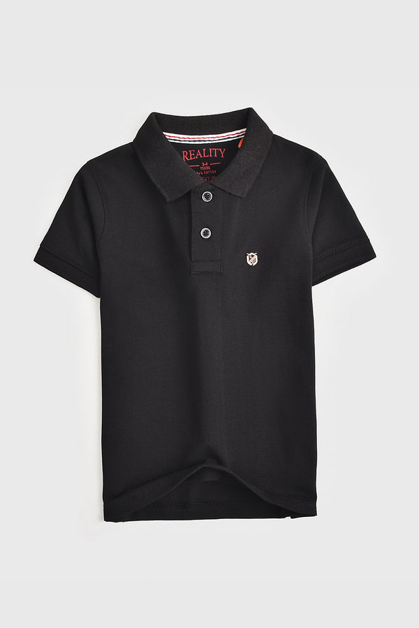 Black Classic Polo shirt Reality