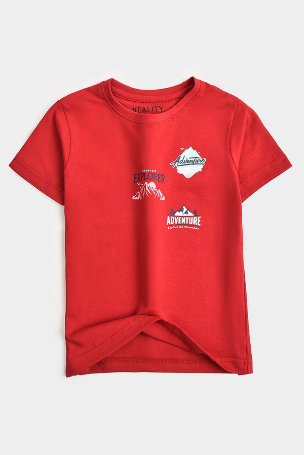 Adventure Peak T-Shirt Red - Reality