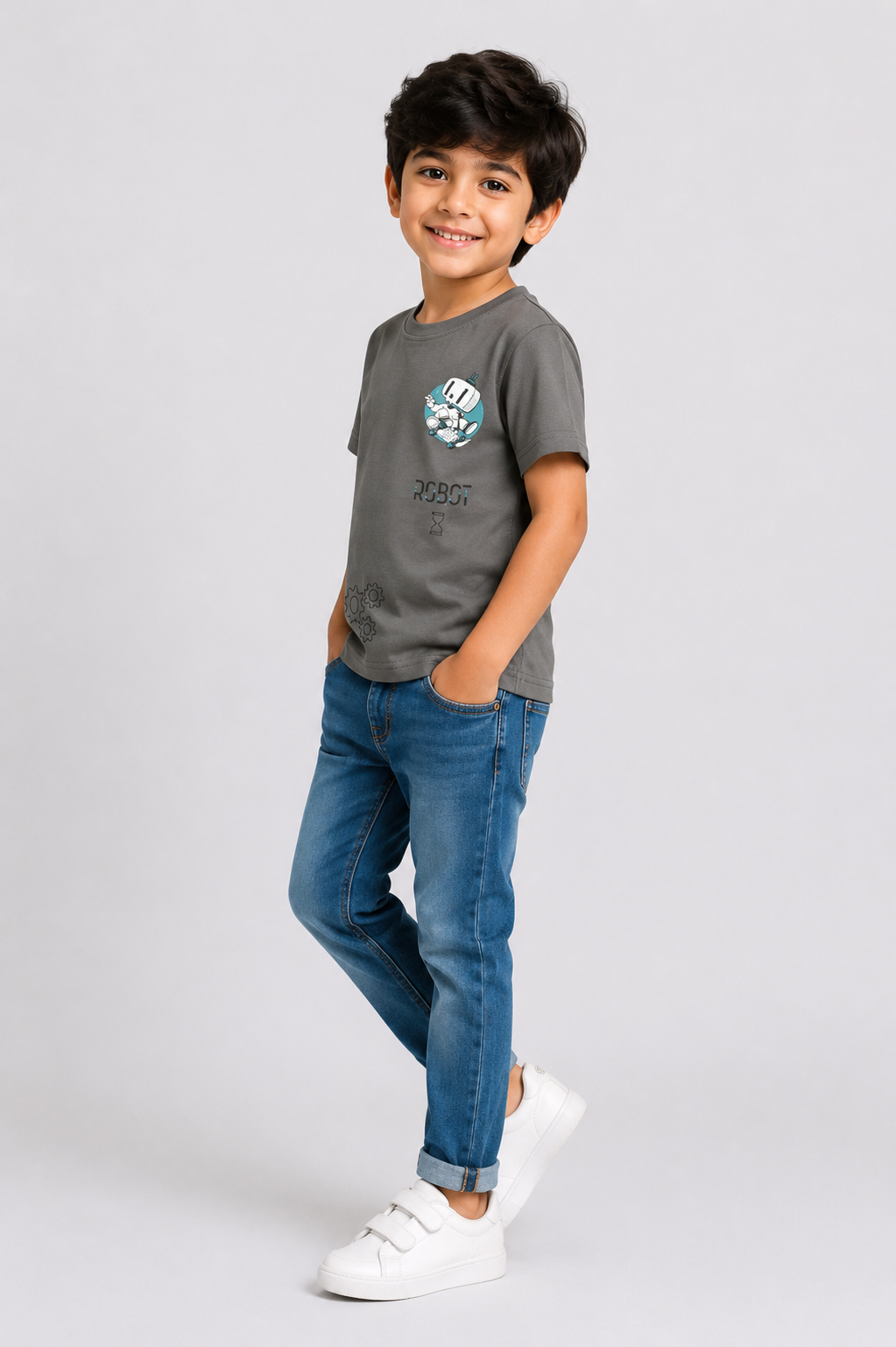 Boys Gray T-SHIRT Reality