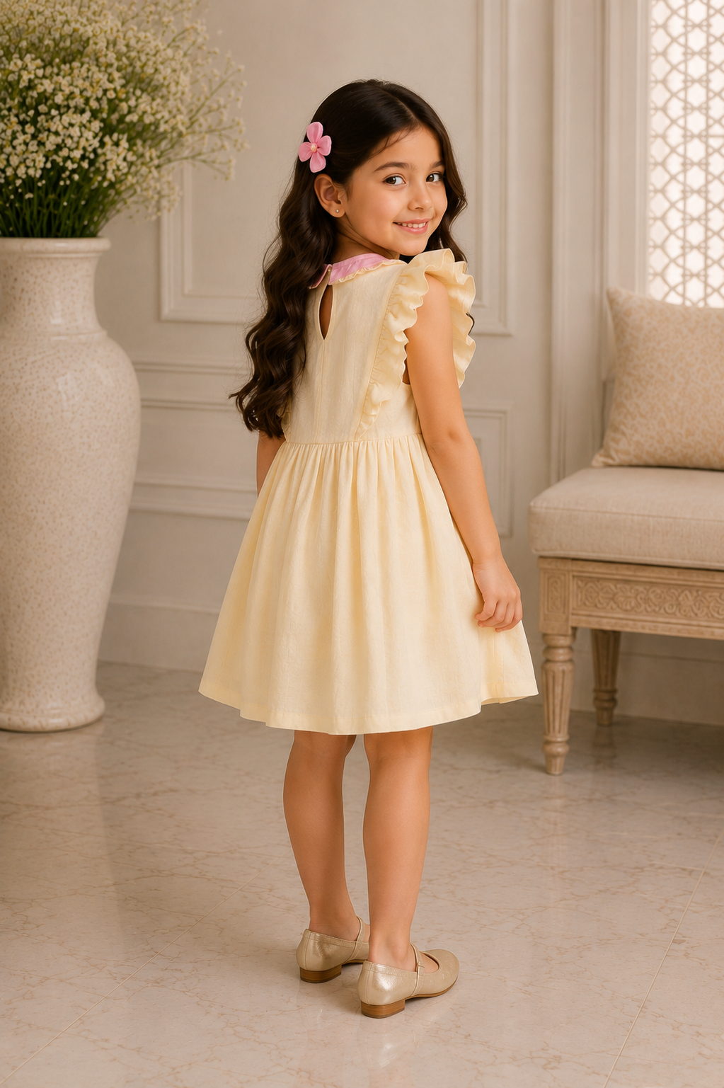 GIRLS YELLOW FROCK Reality