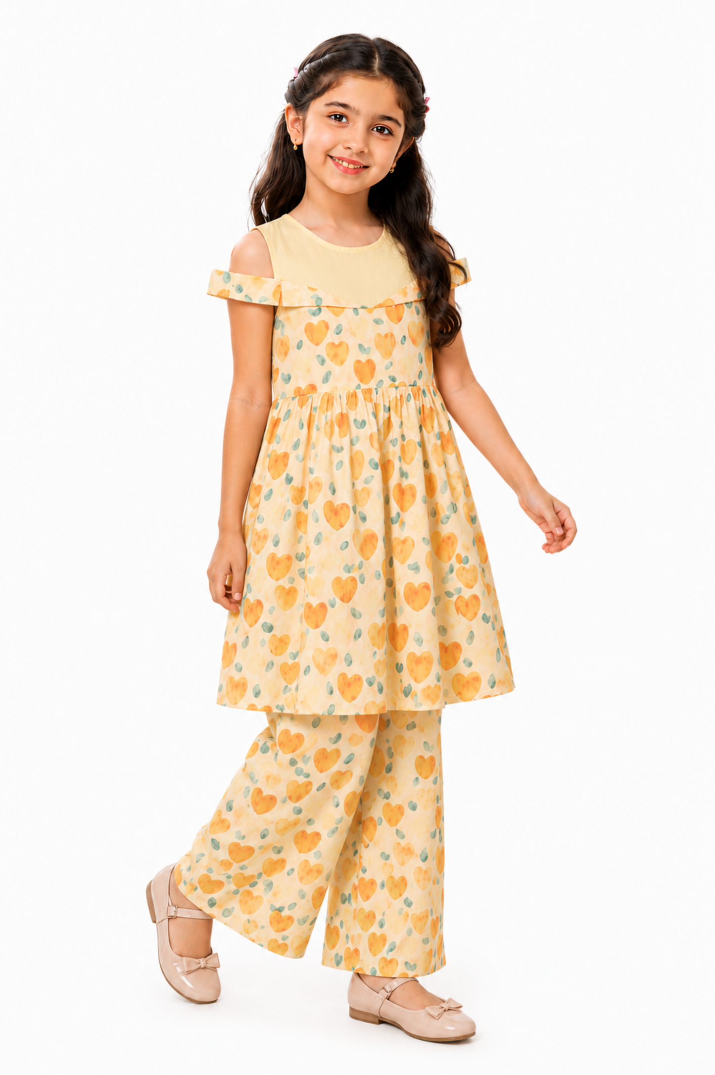 FLORAL MIST YELLOW SUIT