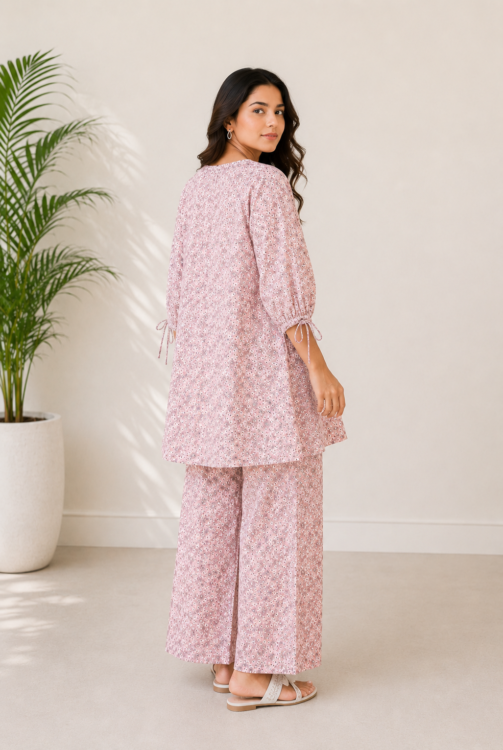 RED SAPPHIRE BLOSSOM CO-ORD SET