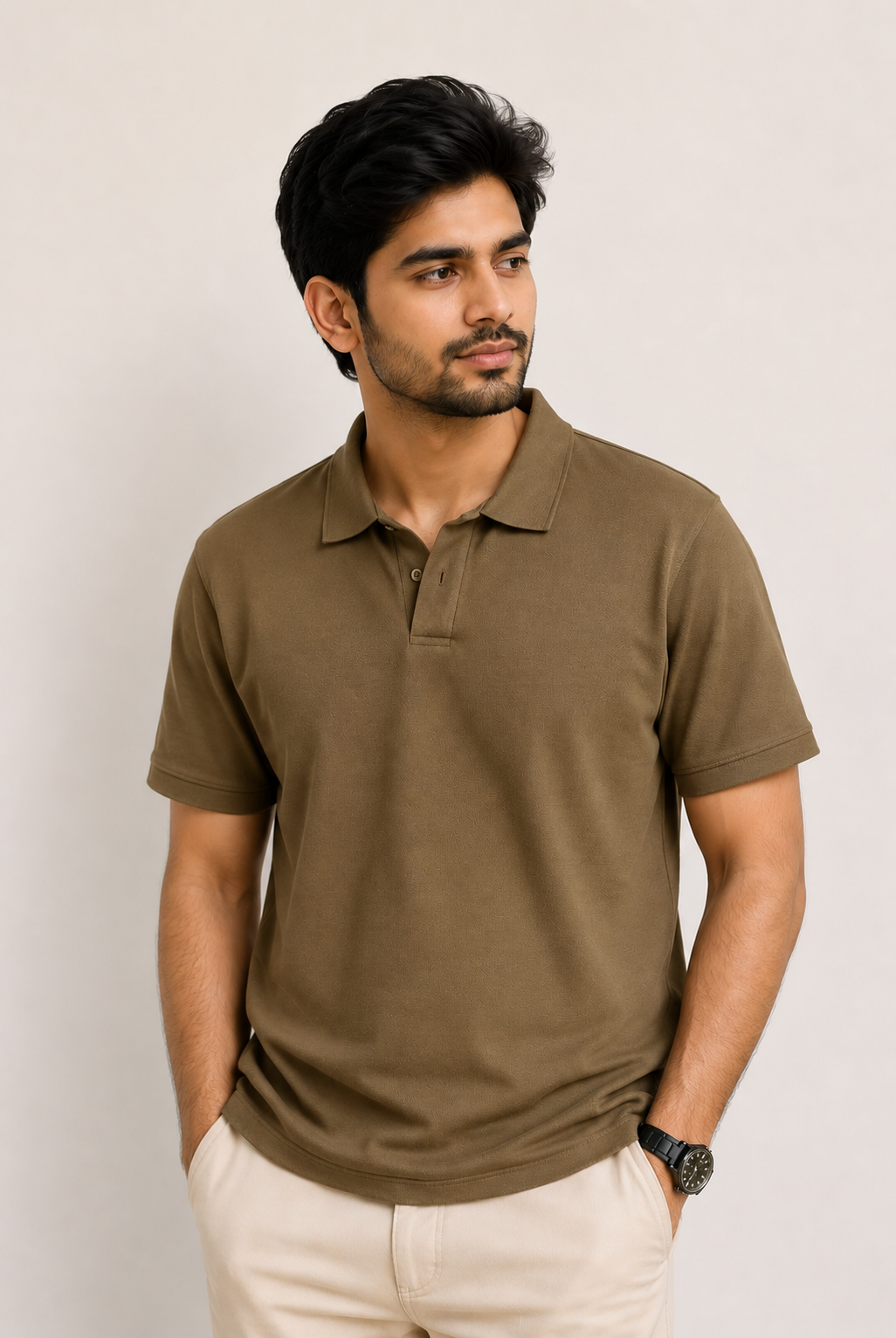 MEN OLIVE POLO Reality