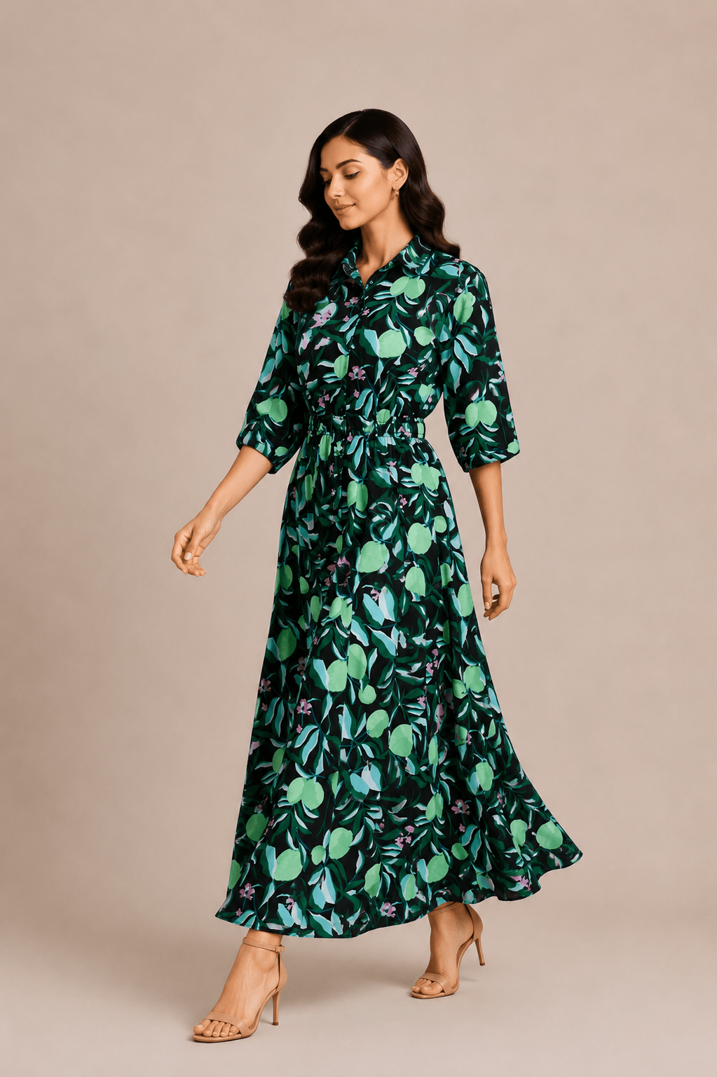 VERDANT WAVES GREEN FROCK Reality