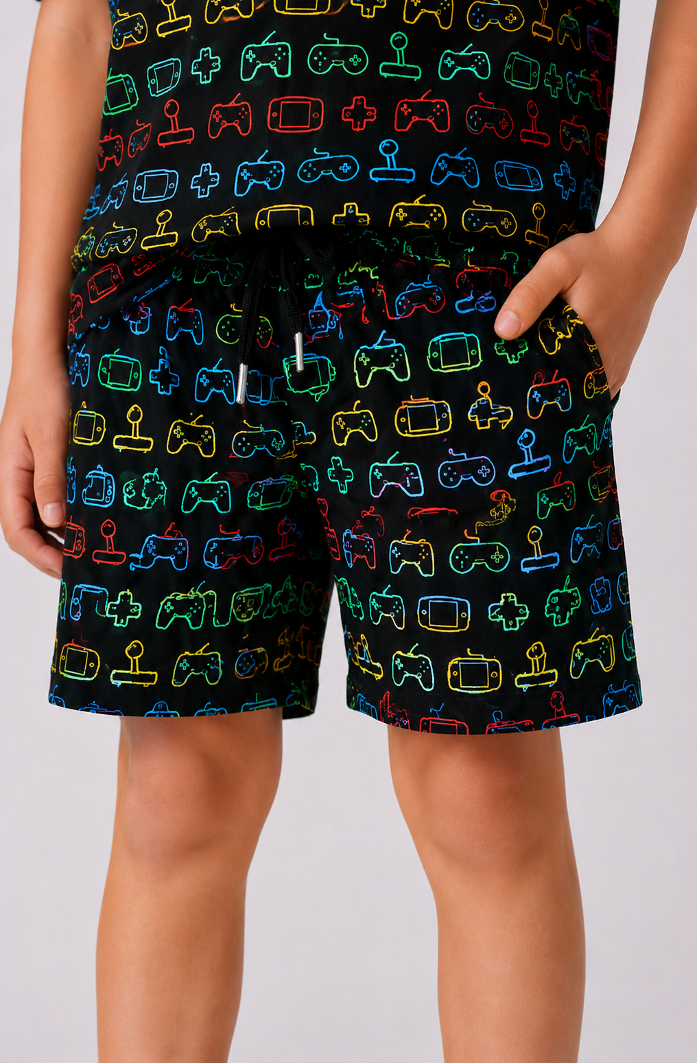 PRINTED YELLOW SHORTS Reality