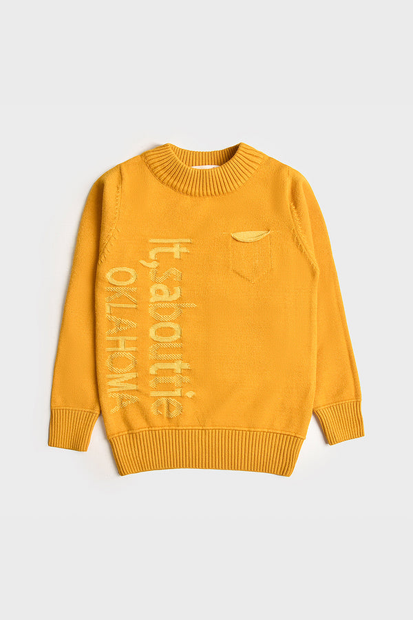 Soft Mustard Cotton Sweater