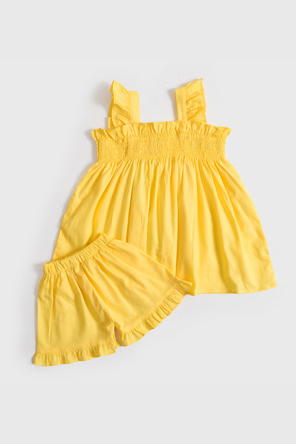 Lemonade Ruffle  Dress Set