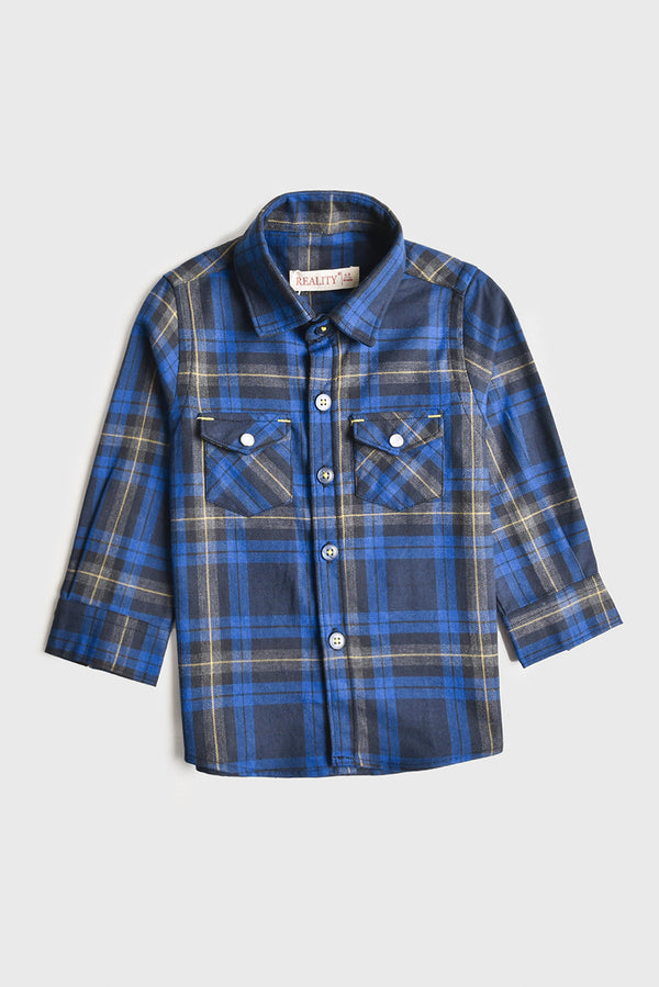 Blue Plaid Explorer Shirt (3-24M)