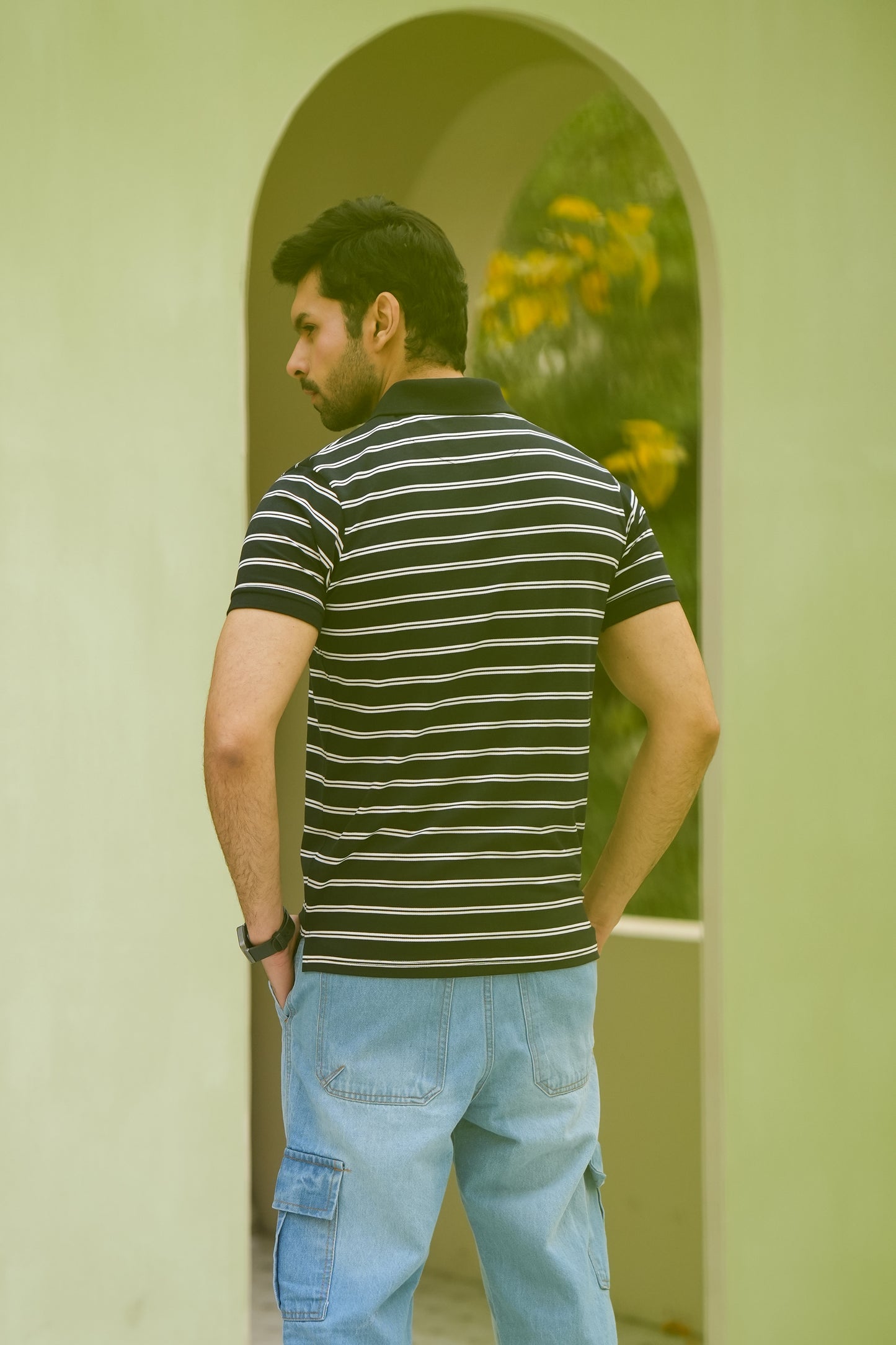 MEN NAVY STRIPED POLO Reality