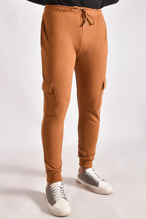 ModernFit 6-Pocket TERRY TROUSER Brown Reality