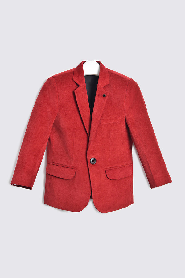 Classic Red Corduroy Coat
