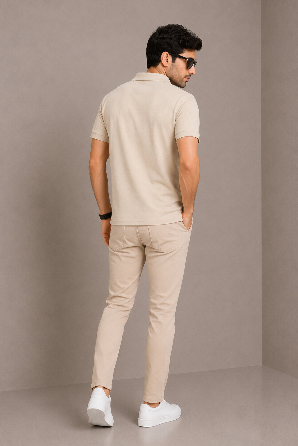 MEN CREAM Polo Shirt Reality