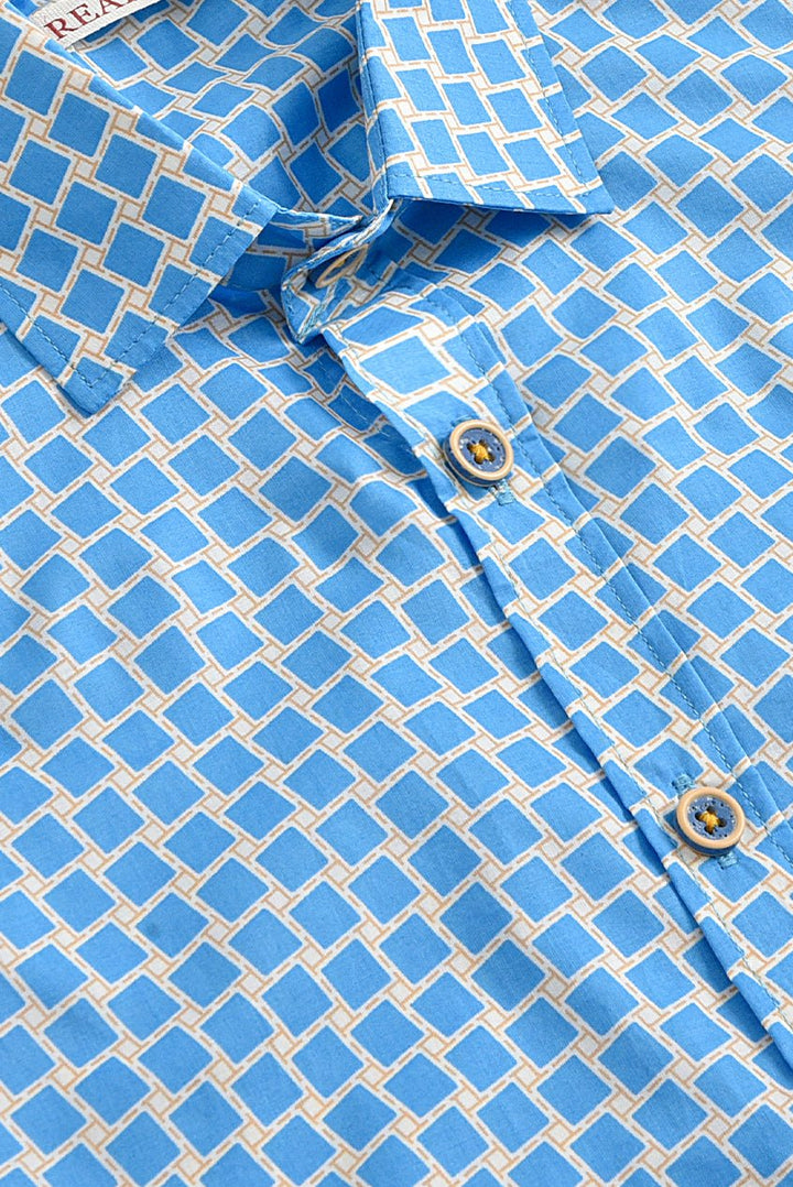 Aqua Waves Casual Shirt - Reality