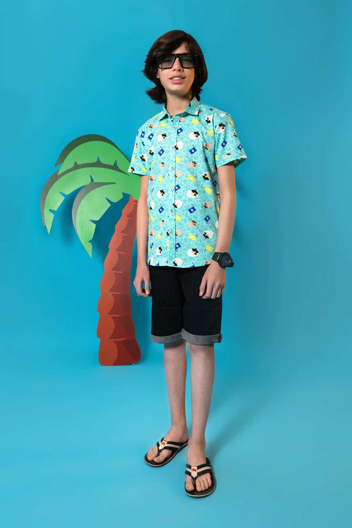 BOYS CASUAL SEE GREEN SHIRT Reality