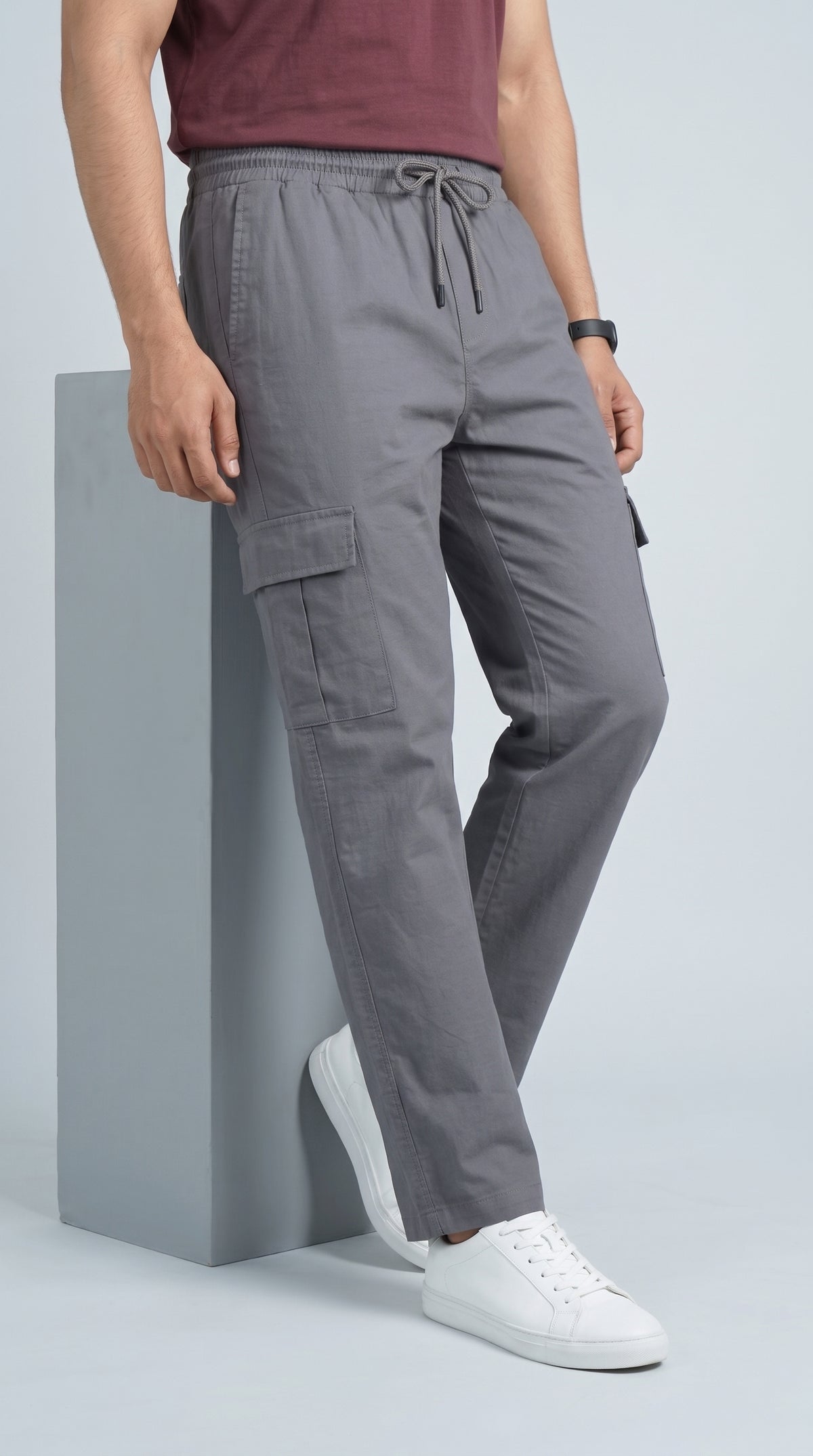 SIX POCKET GRAY TROUSER Reality