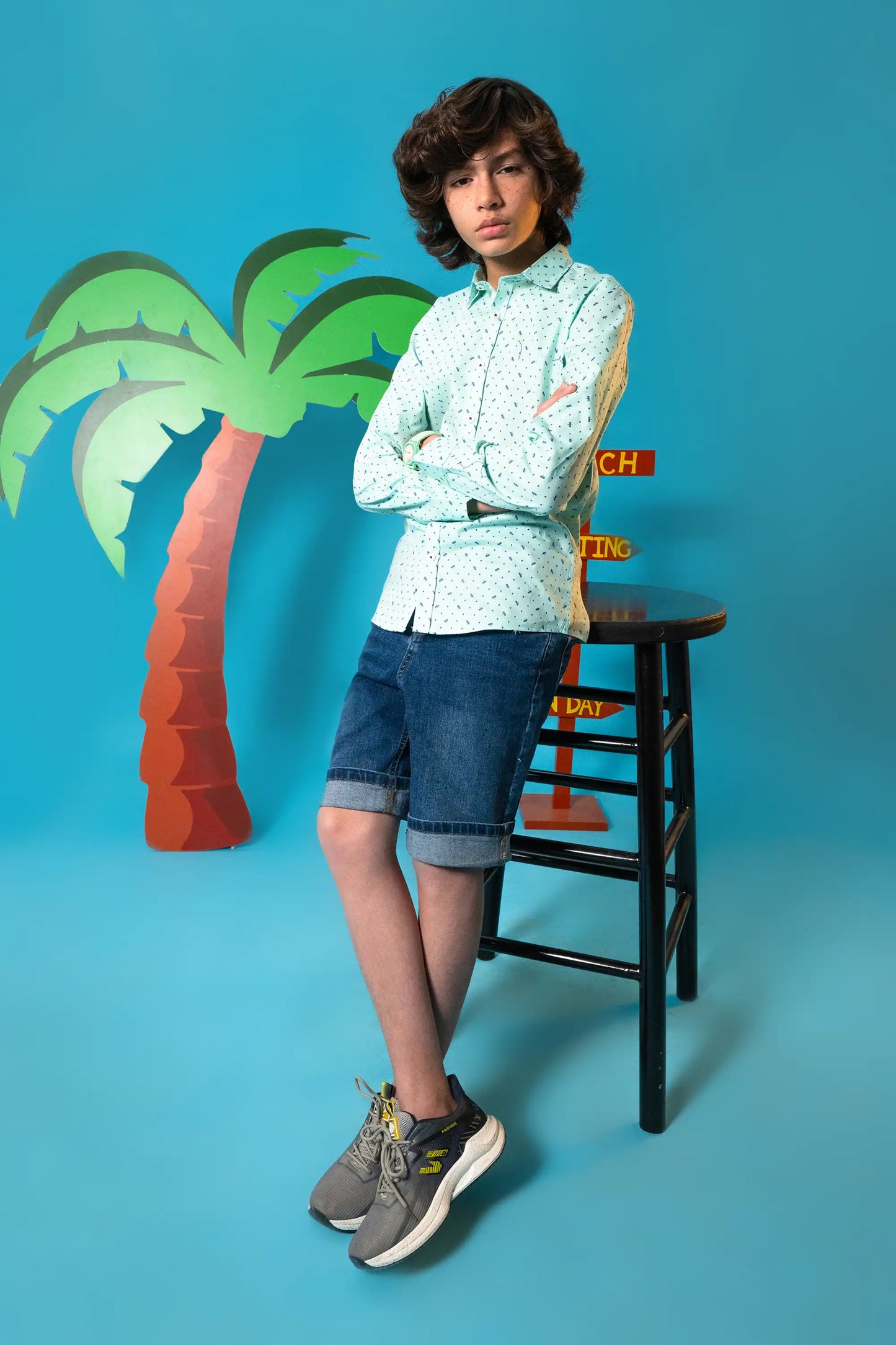 Whisper Blue Patterned Shirt Reality