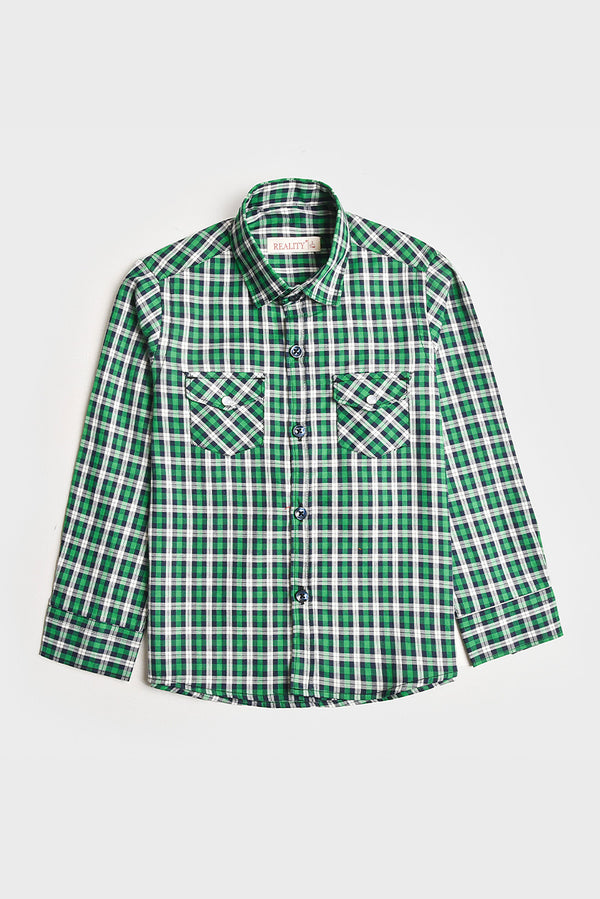 Boys Button Down Check Shirt REALITY