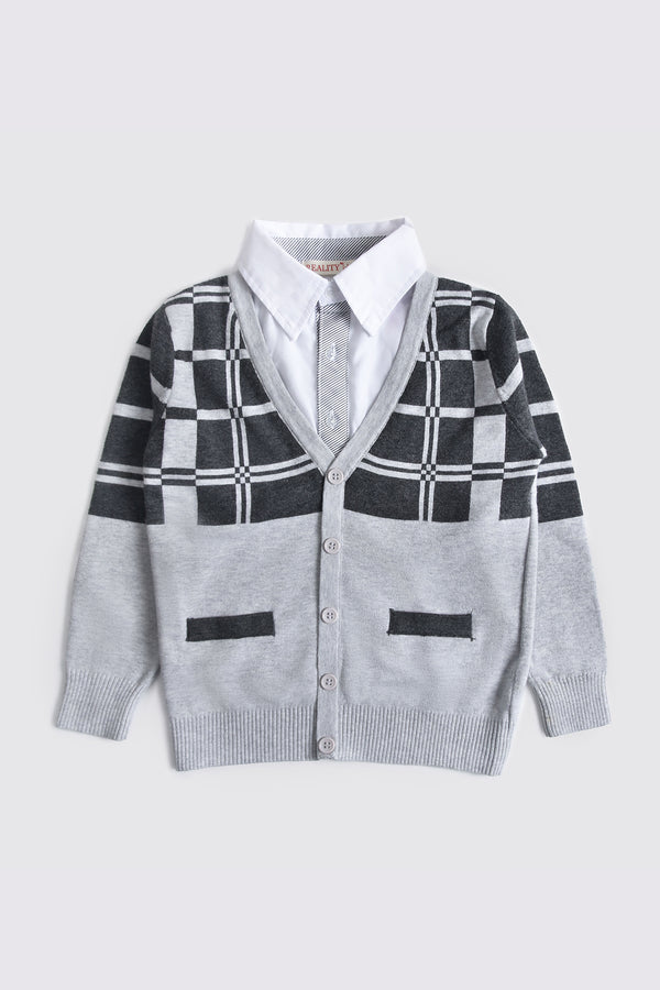 Classic Gray Cotton Sweater