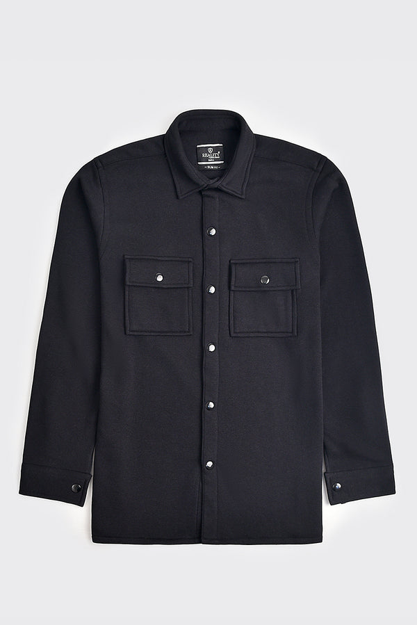 Men's Black Fleece Shirt REALITY