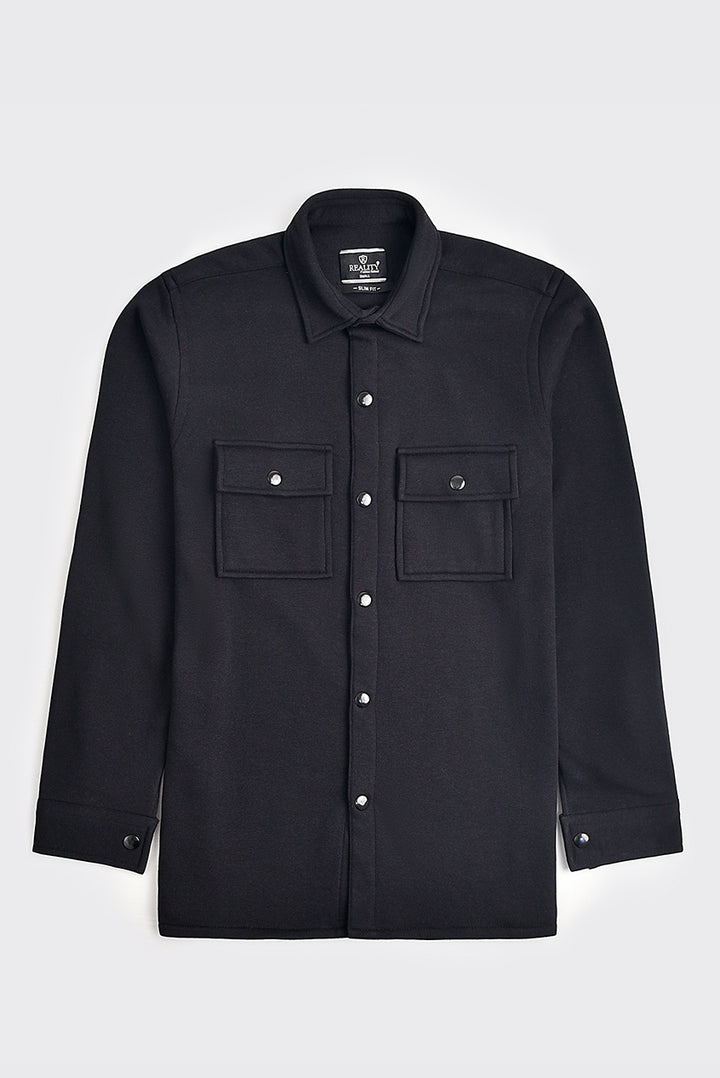 Men's Black Fleece Shirt REALITY