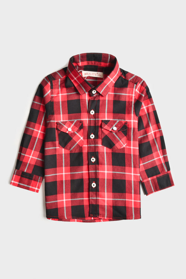 Red Plaid Explorer Shirt (3-24M)