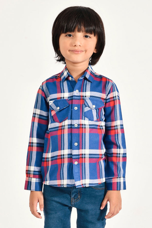 Checked Casual Flannel Shirt