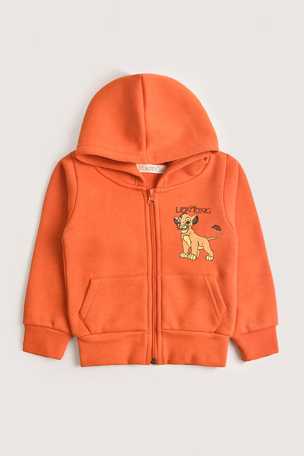 Rust Fleece Zipper Hoodie REALITY