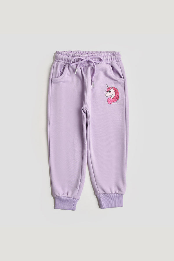 Purple Unicorn Terry Trousers REALITY