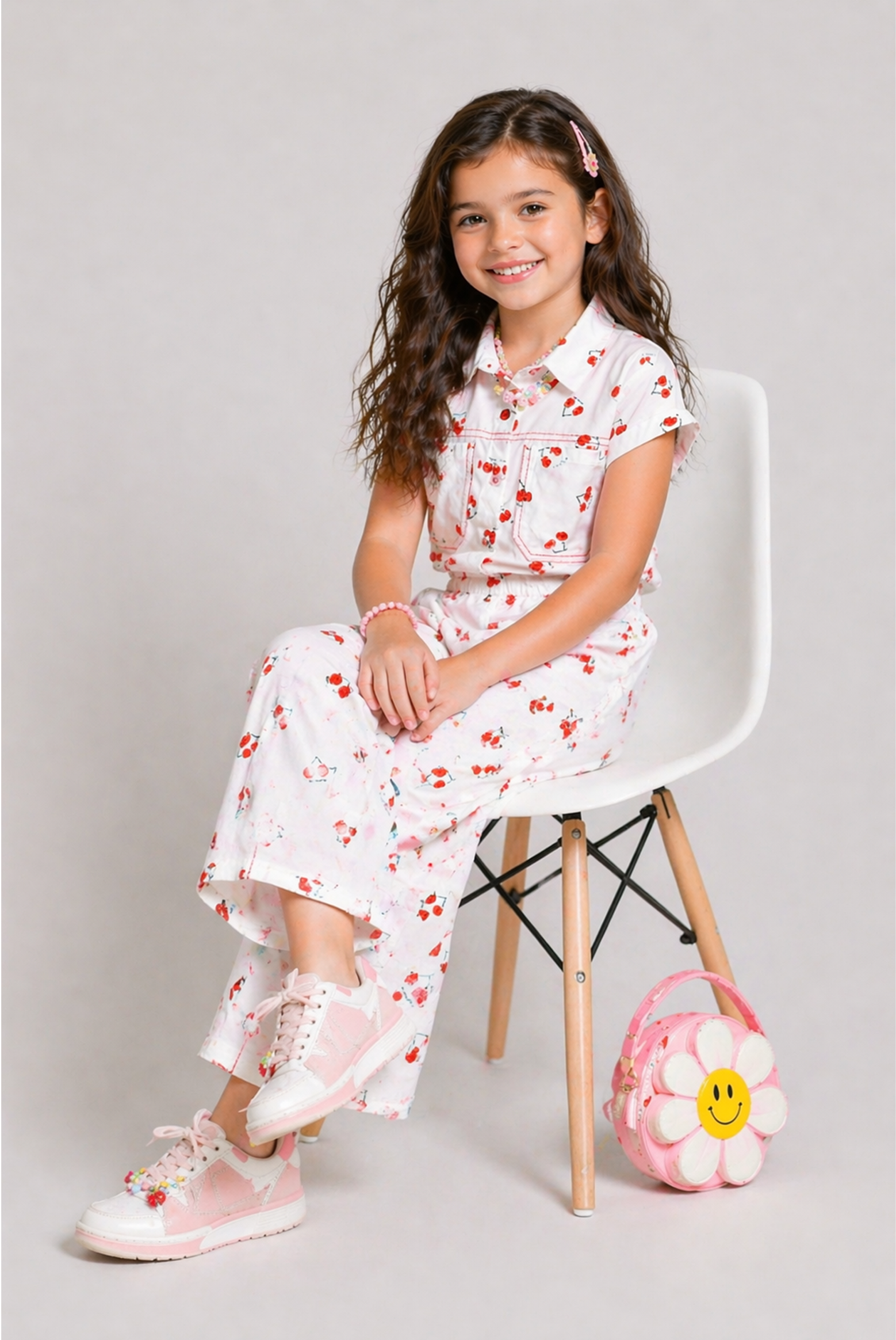 CHERRY MUSE WHITE CO-ORD SET Reality