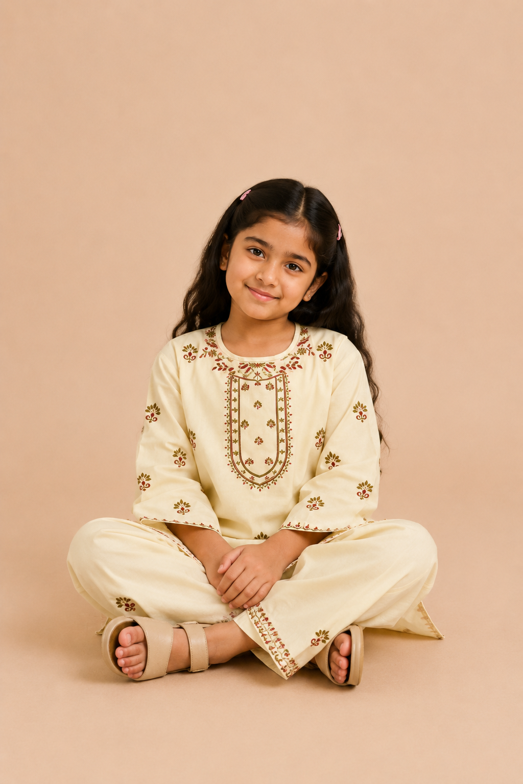 2 piece MEHER-E-GULL CREAM SUIT Reality