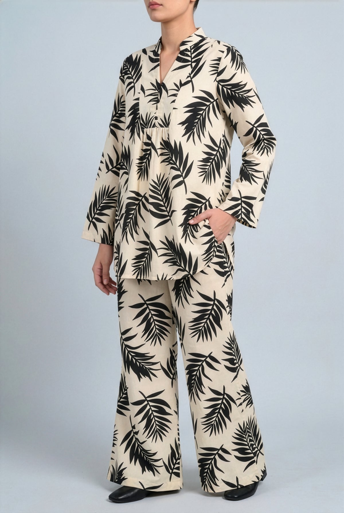 MONO CHROME PRINTED skin SUIT Reality