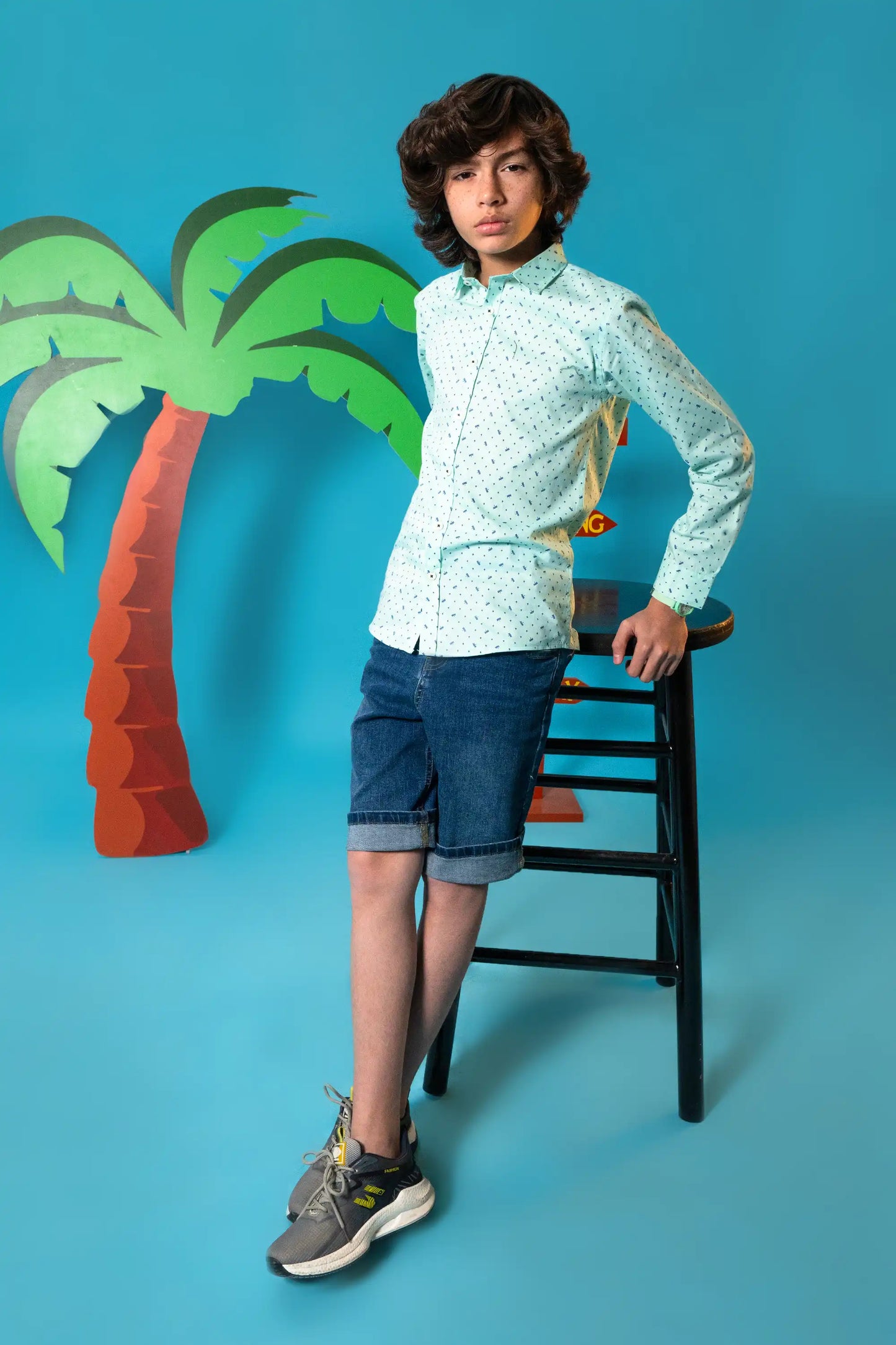 Whisper Blue Patterned Shirt Reality