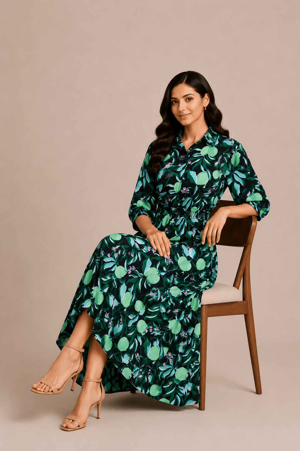 VERDANT WAVES GREEN FROCK Reality