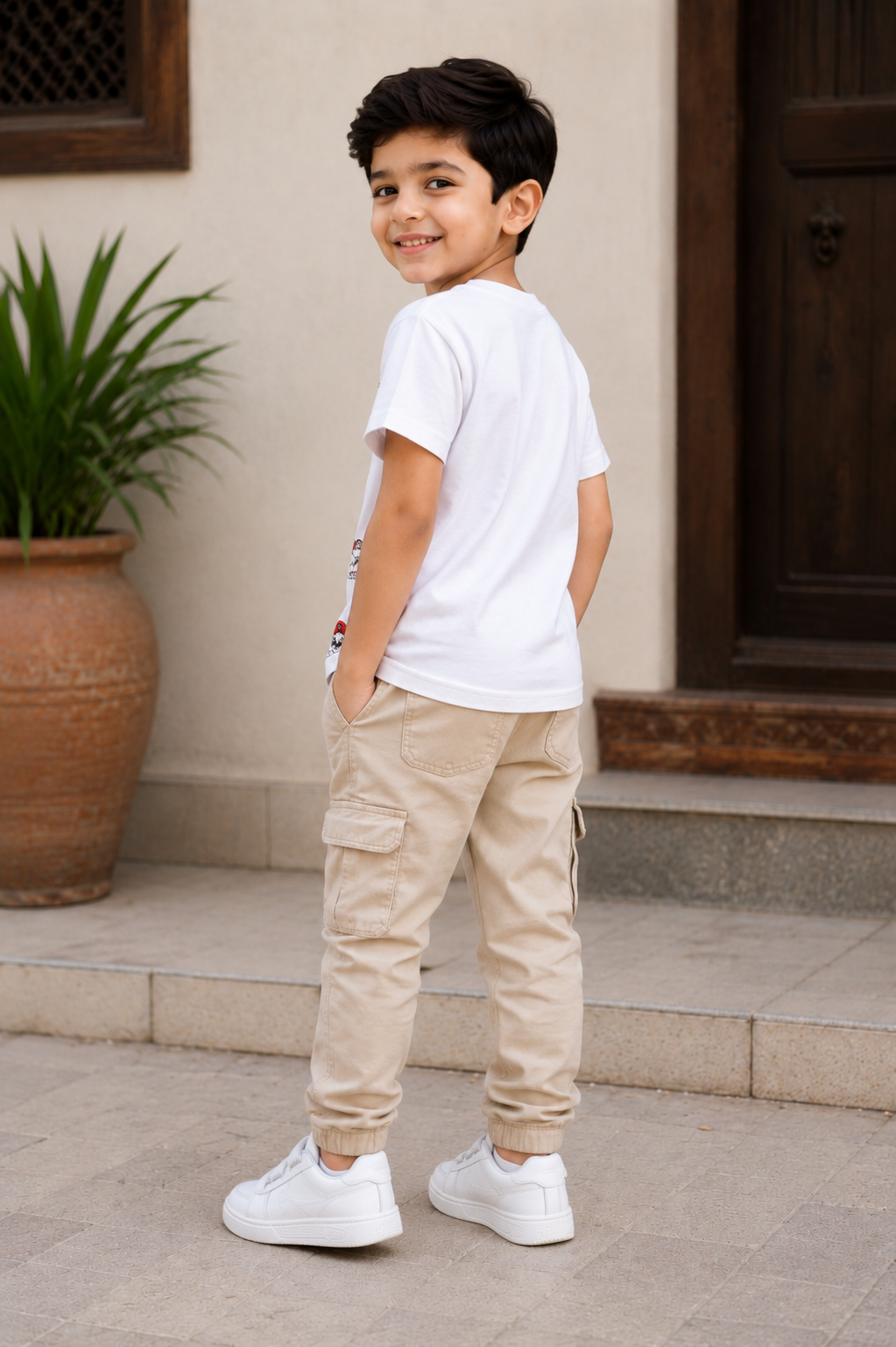 Boys WHITE T-SHIRT Reality