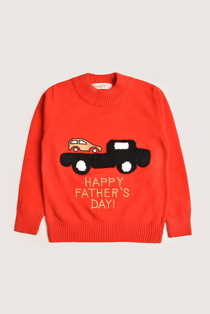 Red Adventure Boys Sweater Reality