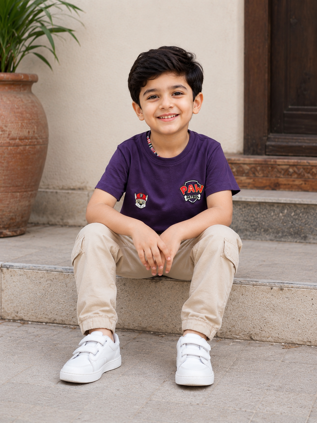 Boys PURPLE T-SHIRT Reality
