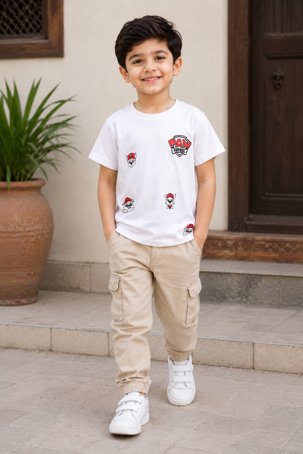 Boys WHITE T-SHIRT Reality