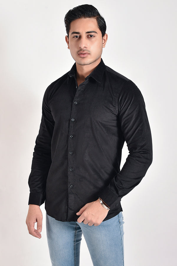 Black Corduroy Shirt