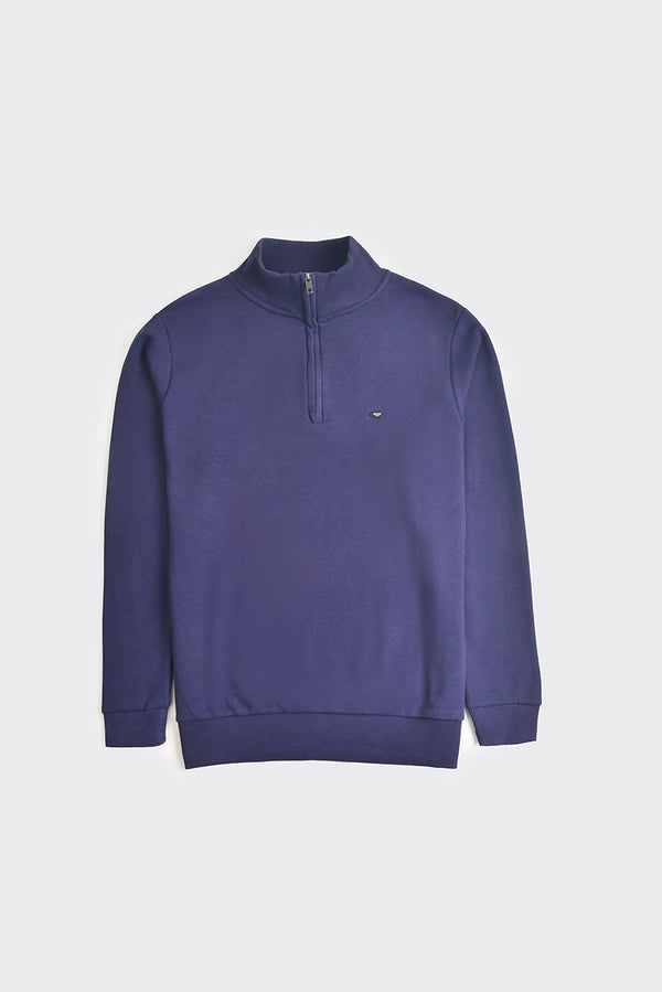 Navy Blue Half Zipper Pullover REALITY